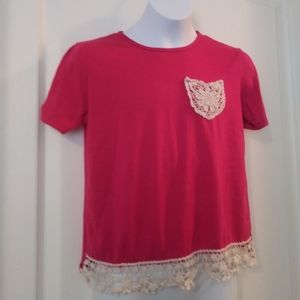 Crochet Accented Summer Tee